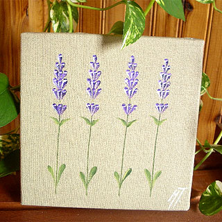 Provencal canvas, linen painting (lavender)